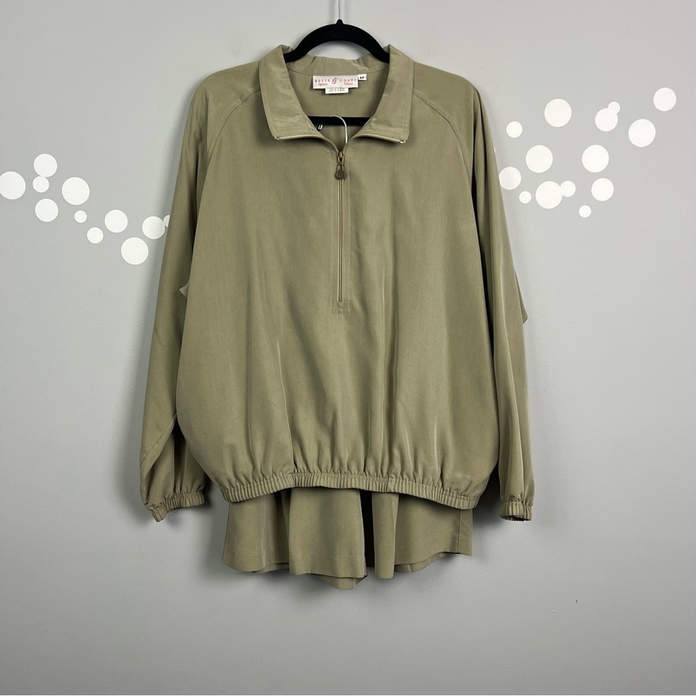 Vintage Bette & Court Signature Collection Pullover Jacket Shorts Set Size M